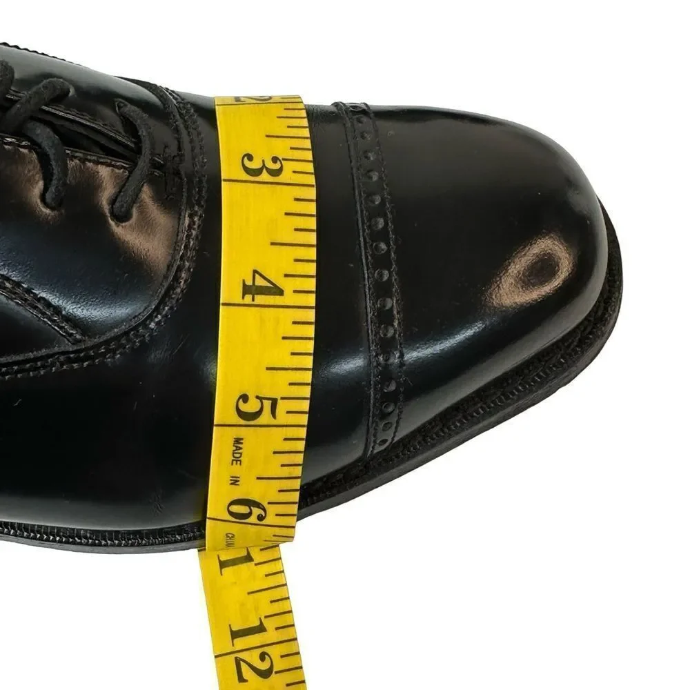 FLORSHEIM Men's Black Patent Lexington Cap Toe Oxford Size 9 D